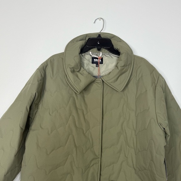 NWT BASS OUTDOOR Women's Quilted Long-Sleeve Jacket Green Large - Picture 4 of 7